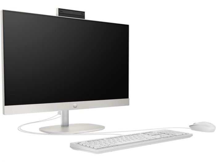 Комп'ютер персональний моноблок HP 240-G10 23.8" FHD IPS AG, Intel N300, 8GB, F512GB, UMA, WiFi, кл+м, 3р, Win11P, білий