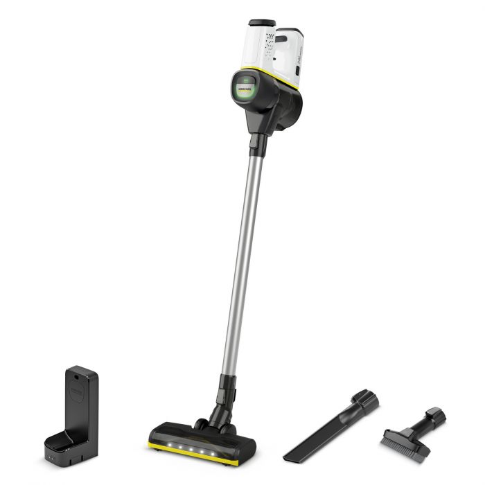 Пилосос Karcher безпровідна VC 6 CORDLESS OURFAMILY, конт пил -0.8л, автон. робота до 50хв, вага-2.5кг, НЕРА 12, білий