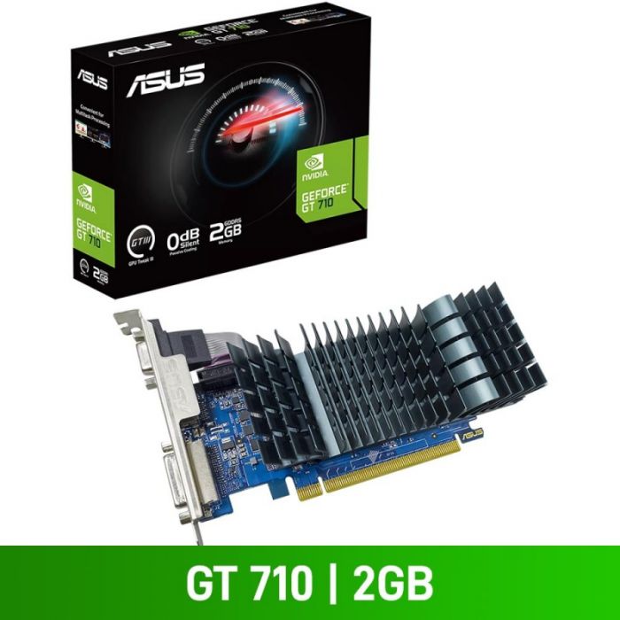 Вiдеокарта ASUS GeForce GT710 2GB GDDR3 silent EVO GT710-SL-2GD5-BRK-EVO