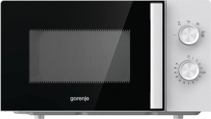 Мікрохвильова піч Gorenje, 17л, мех. керув., 800Вт, дисплей, білий