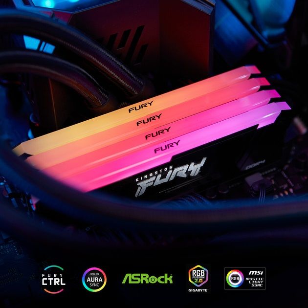 Пам'ять ПК Kingston DDR4   8GB 3600 FURY Beast RGB