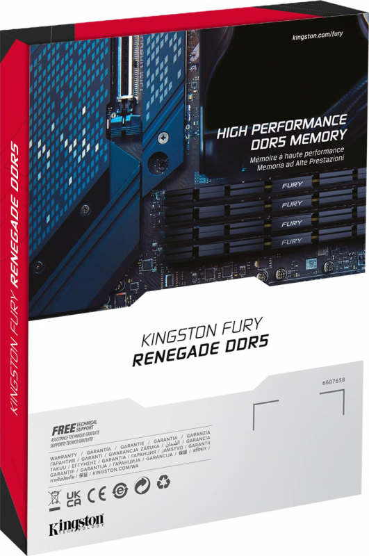 Пам'ять ПК Kingston DDR5 48GB 6400 FURY Renegade XMP Срібний