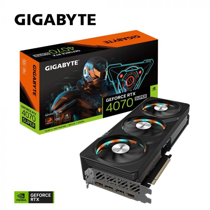 Відеокарта GIGABYTE GeForce RTX 4070 SUPER 12GB GDDR6X GAMING