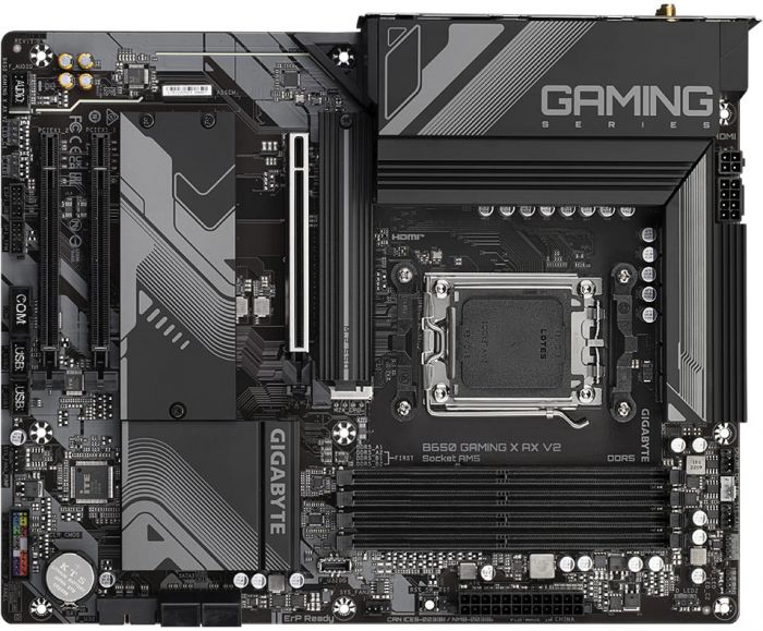 Материнська плата GIGABYTE B650 GAMING X AX V2 sAM5 B650 4xDDR5 M.2 HDMI DP ATX