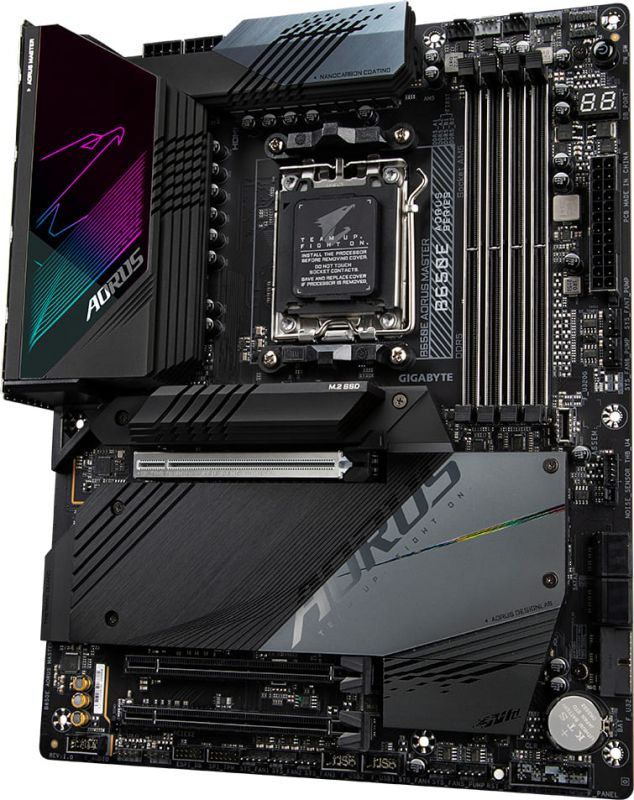 Материнська плата GIGABYTE B650E AORUS MASTER B650 sAM5 4xDDR5 M.2 Wi-Fi BT ATX