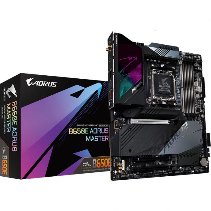 Материнська плата GIGABYTE B650E AORUS MASTER B650 sAM5 4xDDR5 M.2 Wi-Fi BT ATX