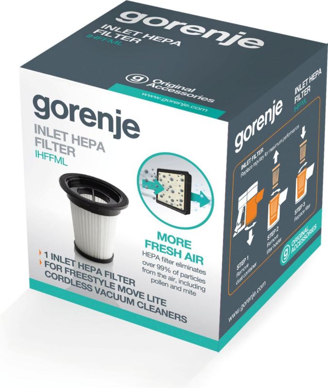 Фільтр для пилососів Gorenje Filter HEPA SVC216FMLW, 737076