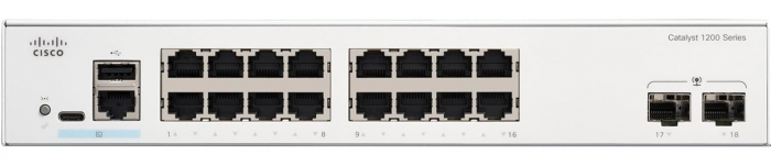 Комутатор Cisco Catalyst 1200 16xGE, 2x1G SFP