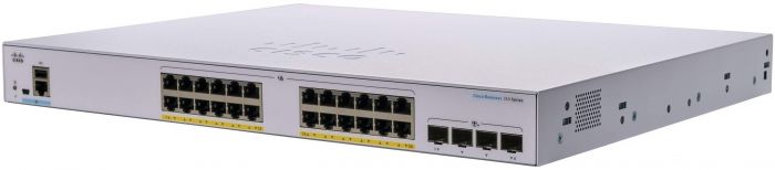 Комутатор Cisco CBS350 24xGE, Full PoE, 4x10G SFP+, Managed