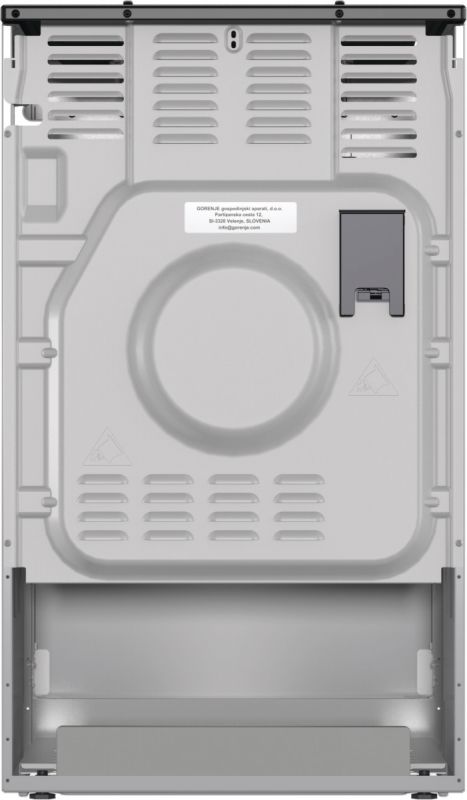 Плита Gorenje комбінована, 62л, 50x60см, дисплей, IconLed, емальовані, титан