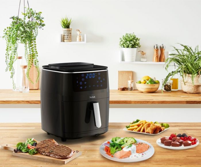 Мультипіч Tefal Easy Fry Grill&Steam, 1430Вт, чаша-6.2л, сенсорне керув., 8 програм, пластик, чорний