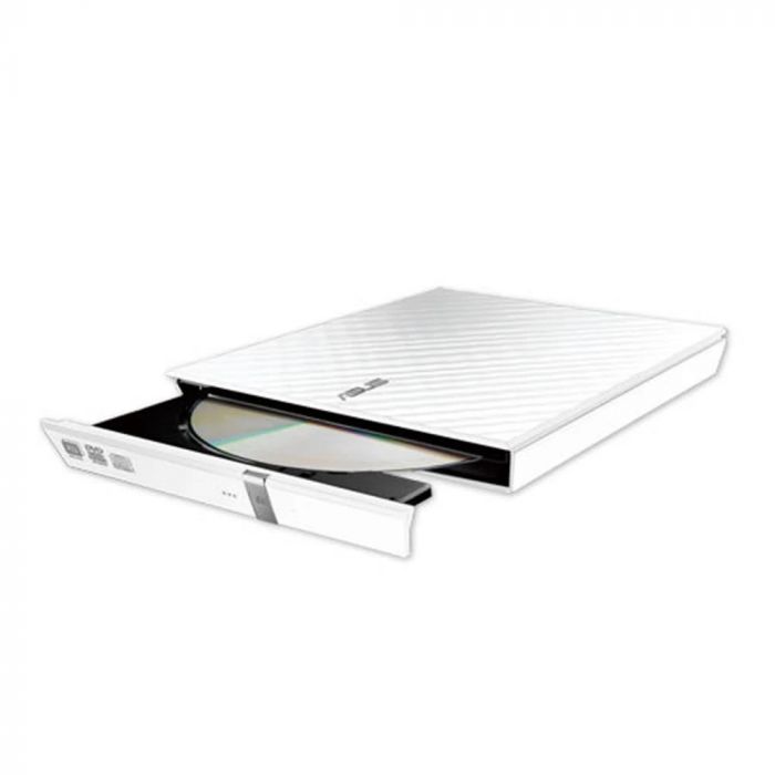 Привід оптичний портативний ASUS SDRW-08D2S-U LITE DVD+-R/RW burner USB2.0 білий Retail Box Slim