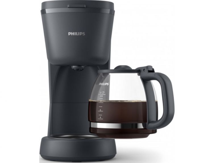 Кавоварка Philips крапельна Essentials Collection, 1.38л, мелена, підтримка температури, темно-сірий