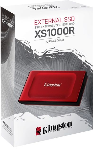 Портативний SSD Kingston 2TB USB 3.2 Gen 2 Type-C XS1000