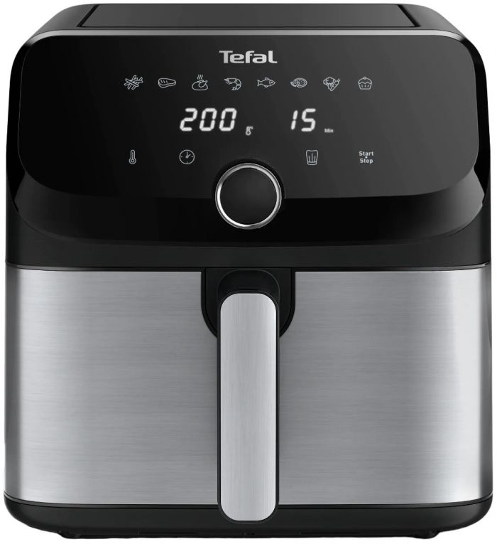 Мультипіч Tefal Easy Fry Mega, 1700Вт, чаша-7.5л, сенсорне керув., 8 програм, пластик, чорний