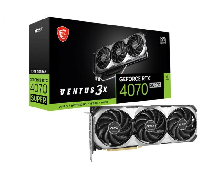 Відеокарта MSI GeForce RTX 4070 SUPER 12GB GDDR6X VENTUS 3X OC