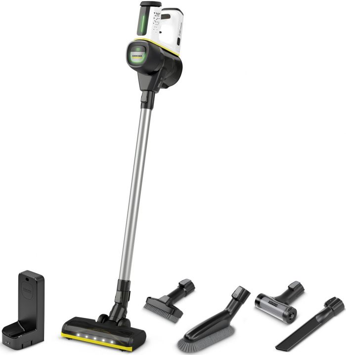 Пилосос Karcher безпровідний VC 7 Cordless yourMax, 350Вт, конт пил -0.8л, автон. робота до 60хв, вага-2.57кг, HEPA 12, білий