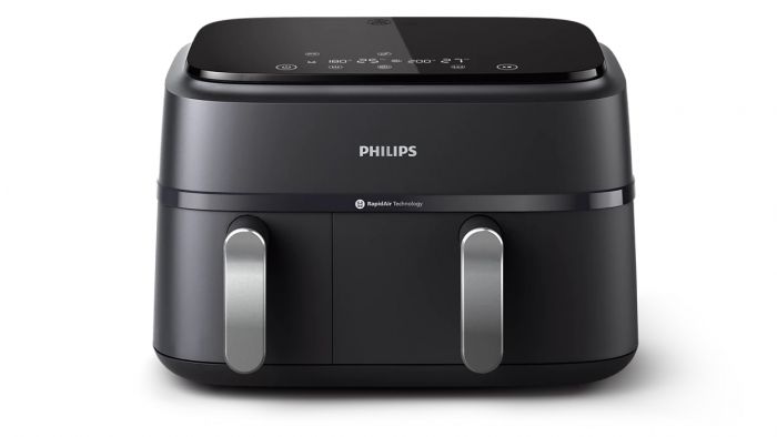 Мультипіч Philips Ovi Dual 2750Вт, чаша-6+3л, сенсорне управл., 2 контейнера,8 авто. Програм, пластик, чорний