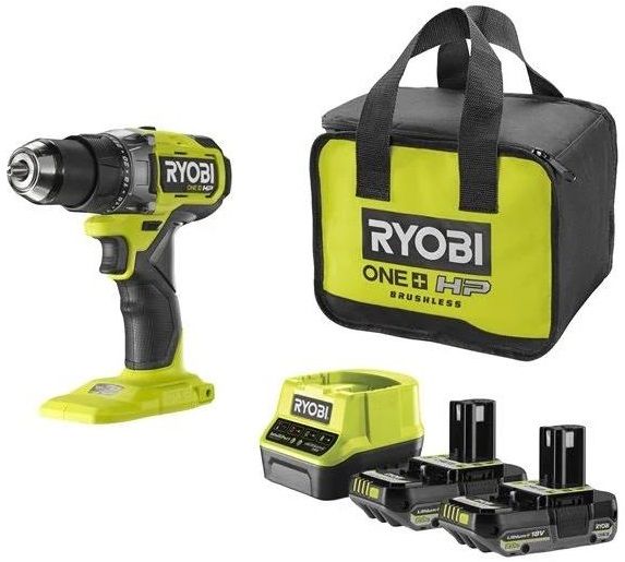 Шурупокрут-дриль акумуляторний Ryobi ONE+ HP RDD18X-220S 18В 2х2А·год ЗП 95Нм 500·2100об·хв 1.7кг сумка