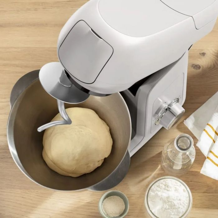 Кухонна машина Tefal Bake Partner 1100Вт, чаша-метал, корпус-пластик, насадок-8, білий