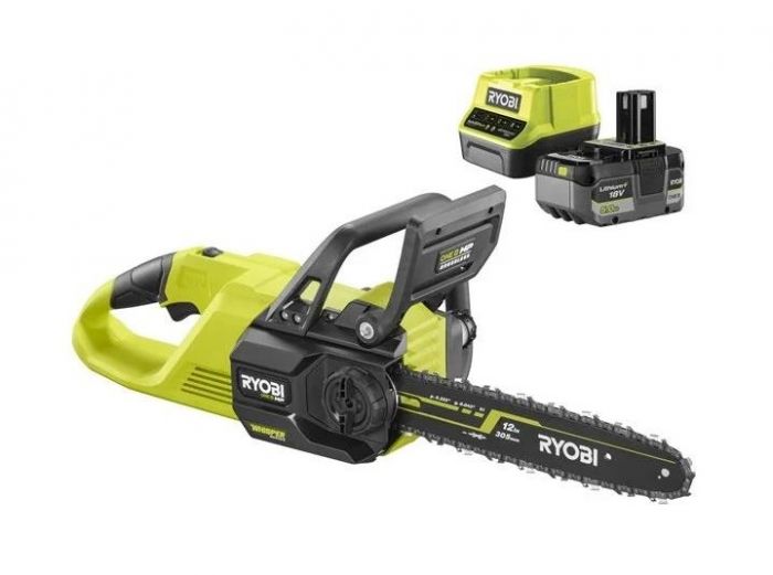 Пила ланцюгова акумуляторна Ryobi ONE+ HP RY18CSX30A-150 18B 1х5А·год ЗП шина 30см безщіткова 13.2м/с 3.2кг