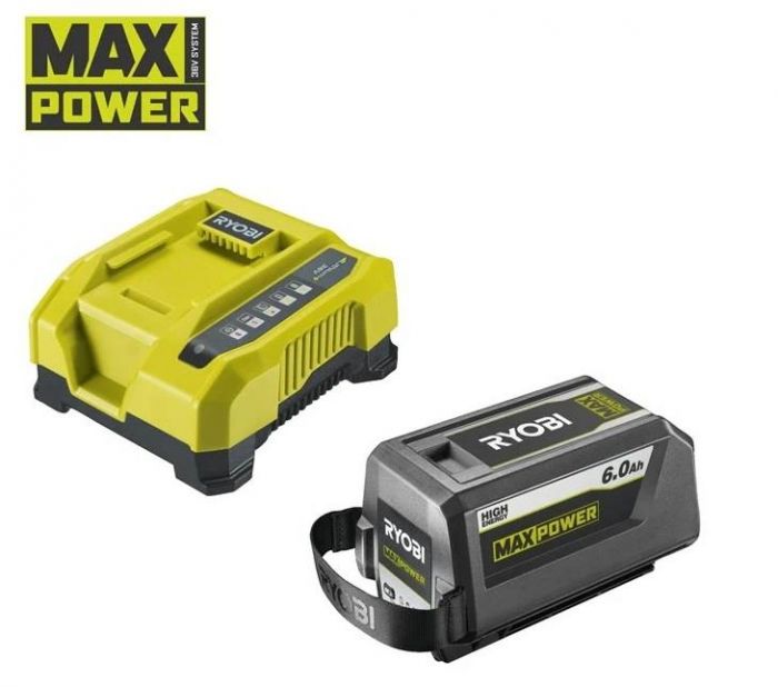 Набір акумулятора та зарядного пристрою Ryobi Max Power RY36BK60B-160 36В 1х6А·год ЗП 6А швидкозарядний