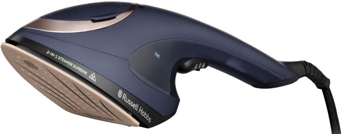 Відпарювач Russell Hobbs Steam Genie 2-в-1, 1700Вт, 150мл, паровий удар -20гр, постійна пара - 20гр, керам. підошва, синій