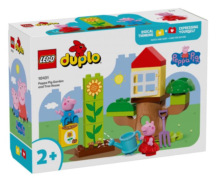 Конструктор LEGO DUPLO Peppa Pig Сад і будиночок на дереві Пеппи