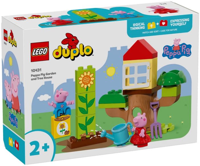 Конструктор LEGO DUPLO Peppa Pig Сад і будиночок на дереві Пеппи