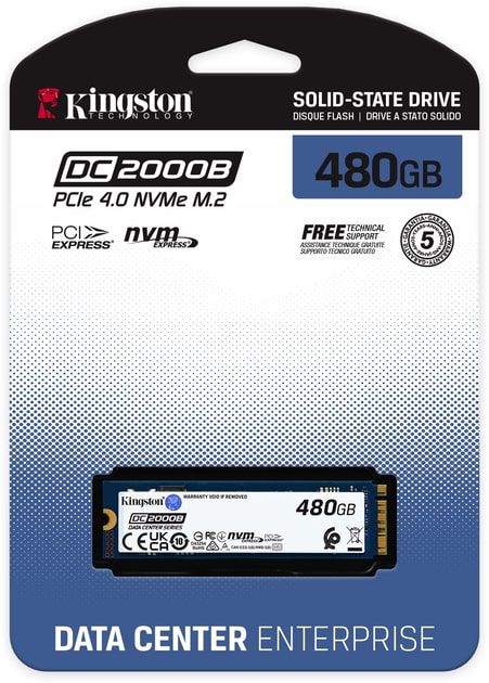 Накопичувач SSD Kingston M.2  480GB PCIe 4.0 DC2000B