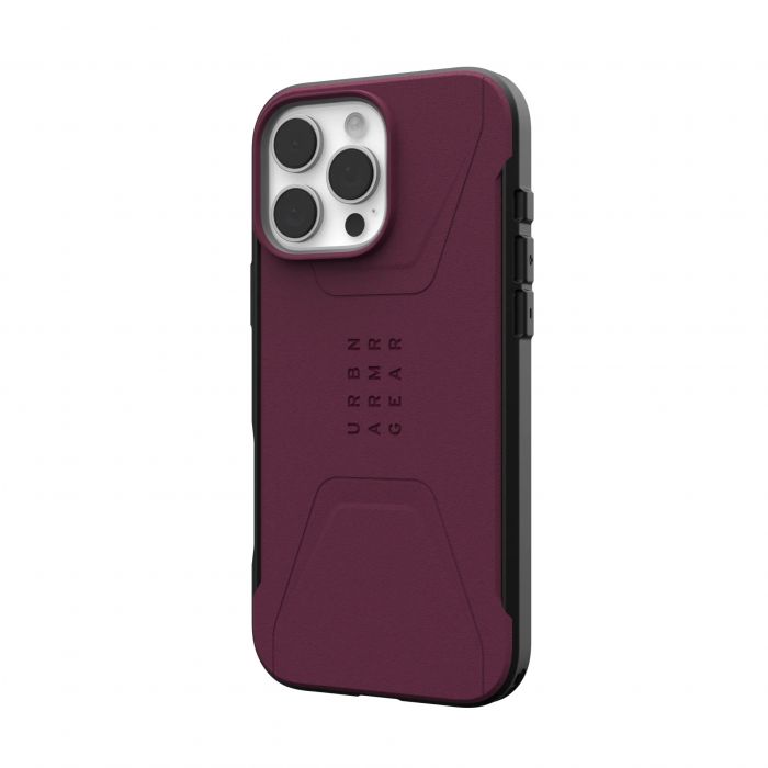 Чохол UAG для iPhone 16 Pro Max, Civilian Magsafe, Bordeaux