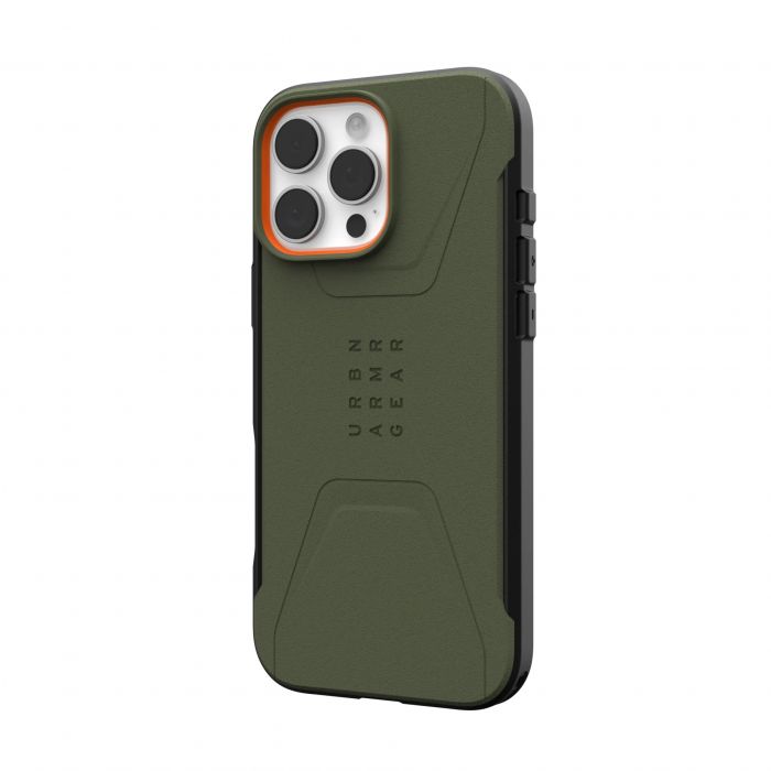 Чохол UAG для iPhone 16 Pro Max, Civilian Magsafe, Olive Drab