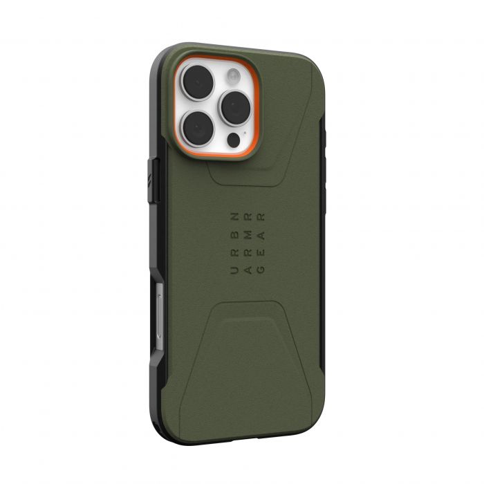 Чохол UAG для iPhone 16 Pro Max, Civilian Magsafe, Olive Drab