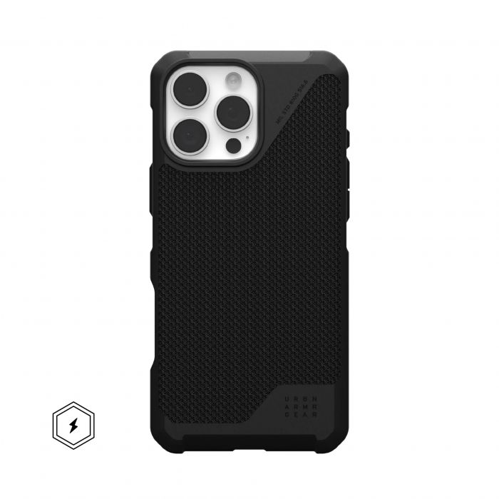 Чохол UAG для iPhone 16 Pro Max, Metropolis LT Magsafe, Kevlar Black