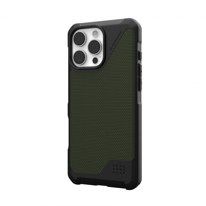 Чохол UAG для iPhone 16 Pro Max, Metropolis LT Magsafe, Kevlar Olive