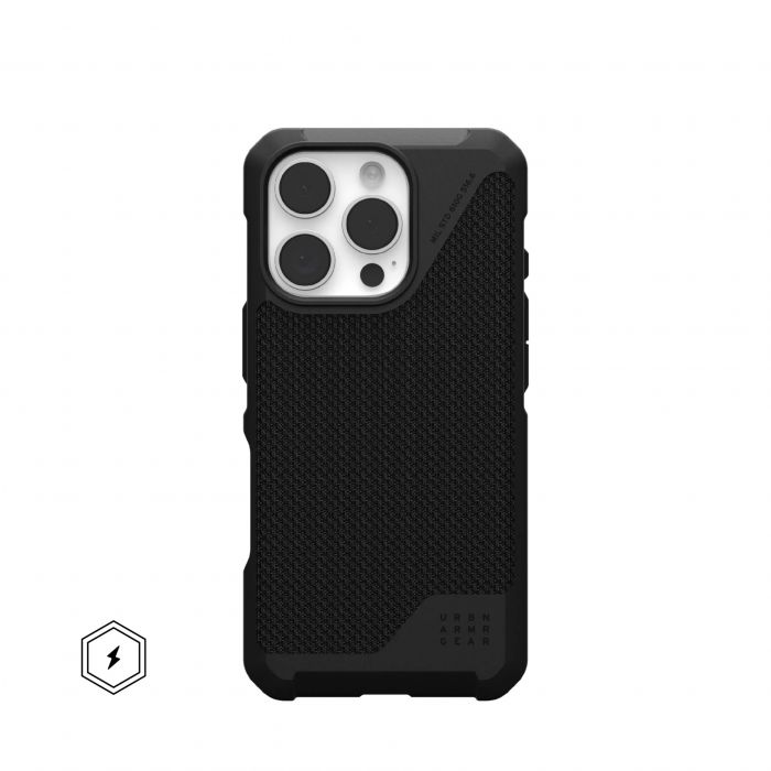 Чохол UAG для iPhone 16 Pro, Metropolis LT Magsafe, Kevlar Black