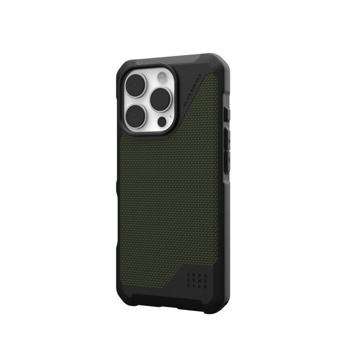 Чохол UAG для iPhone 16 Pro, Metropolis LT Magsafe, Kevlar Olive