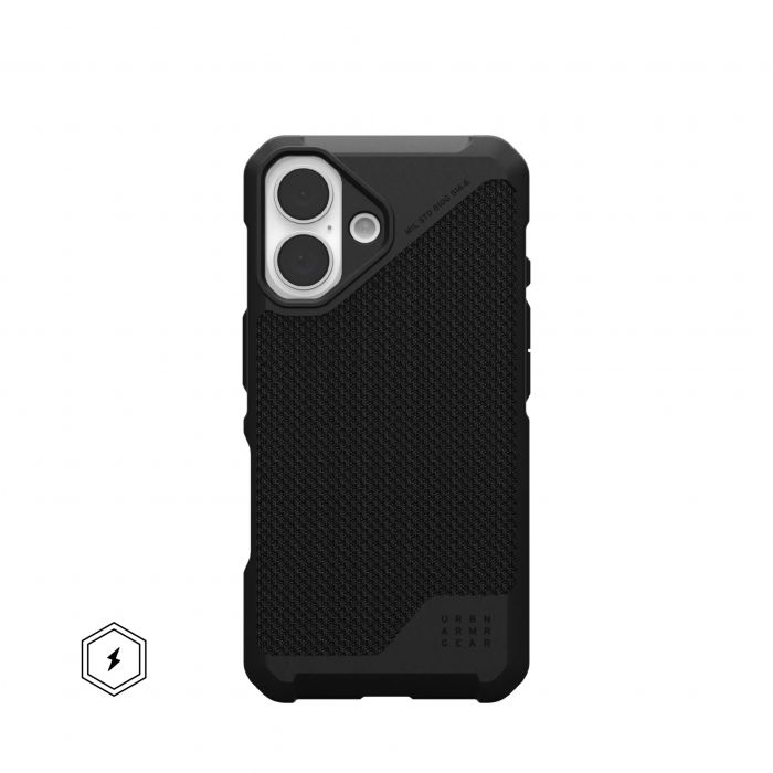 Чохол UAG для iPhone 16, Metropolis LT Magsafe, Kevlar Black