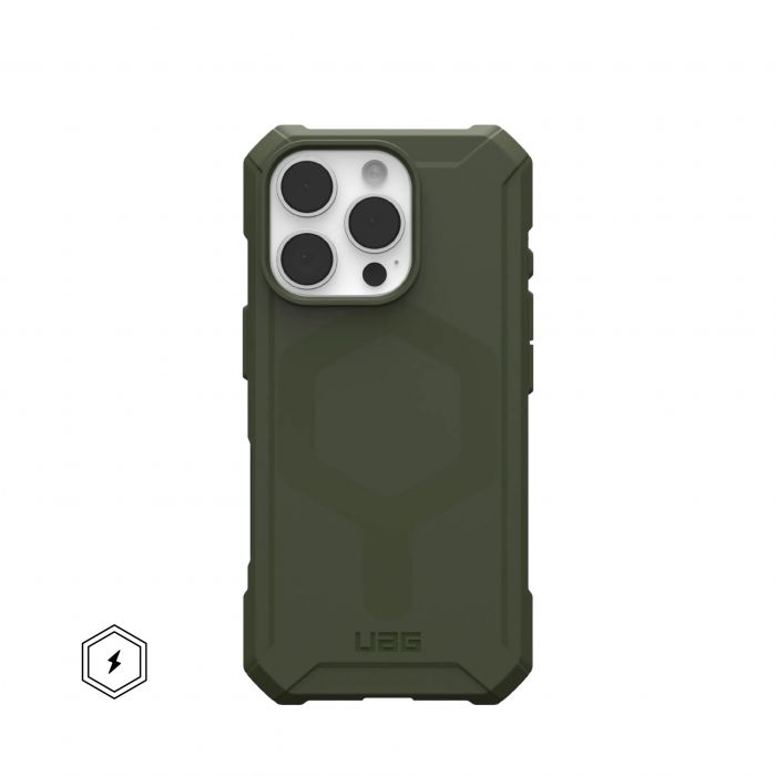 Чохол UAG для iPhone 16 Pro, Essential Armor Magsafe, Olive Drab