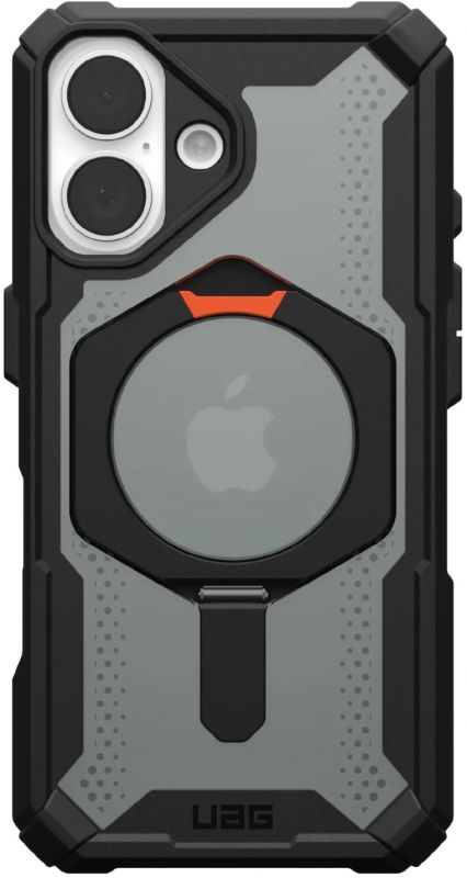 Чохол UAG для iPhone 16, Plasma XTE MagSafe, Black/Orange