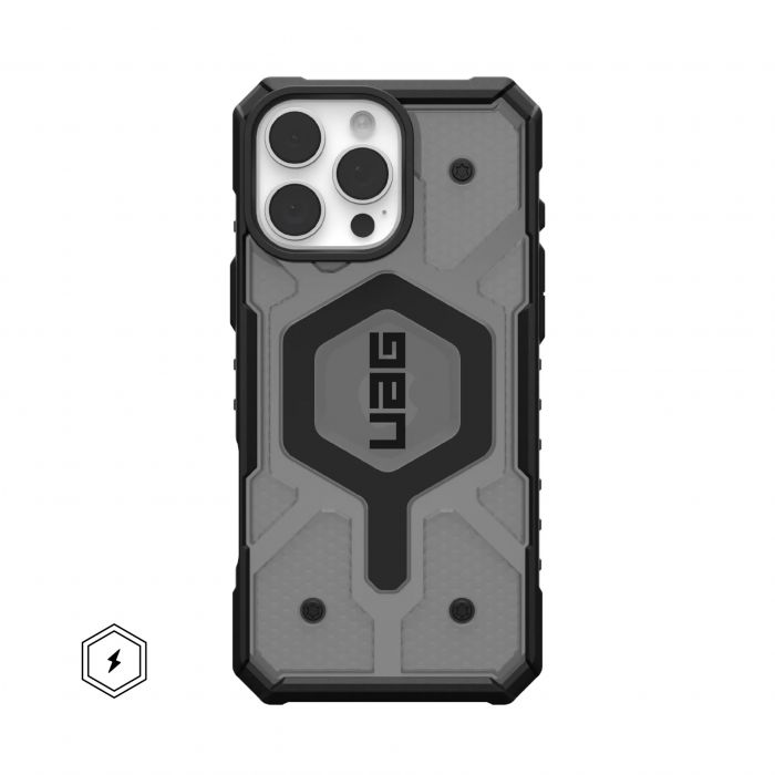 Чохол UAG для iPhone 16 Pro Max, Pathfinder Clear Magsafe, Ash