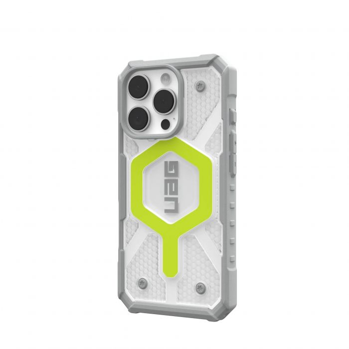 Чохол UAG для iPhone 16 Pro, Pathfinder Clear Magsafe, Active Neon