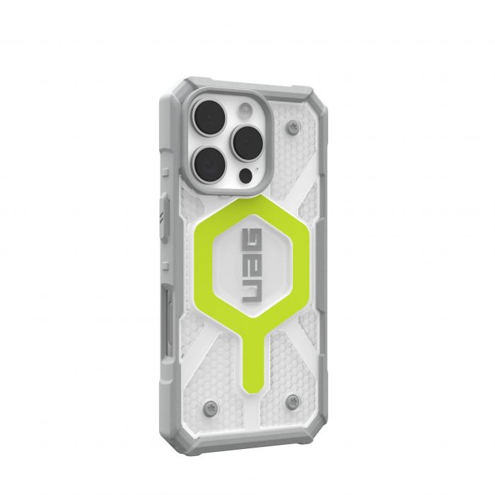 Чохол UAG для iPhone 16 Pro, Pathfinder Clear Magsafe, Active Neon