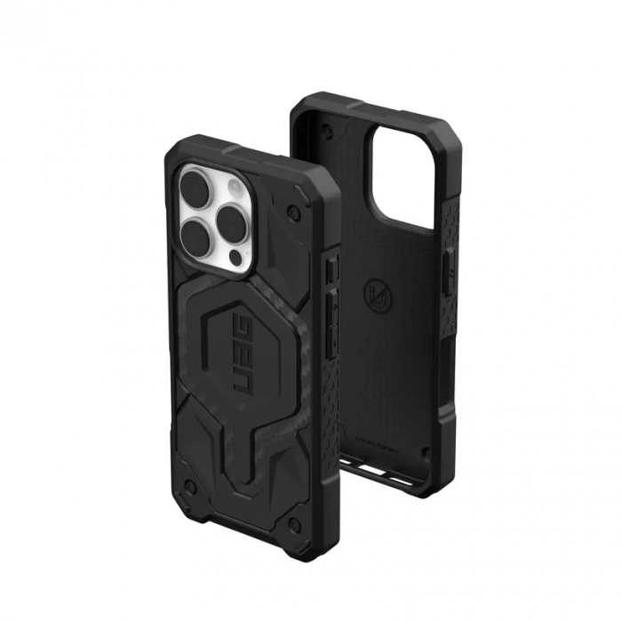 Чохол UAG для iPhone 16 Pro, Monarch, Carbon Fiber