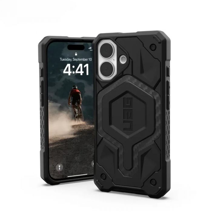 Чохол UAG для iPhone 16, Monarch, Carbon Fiber