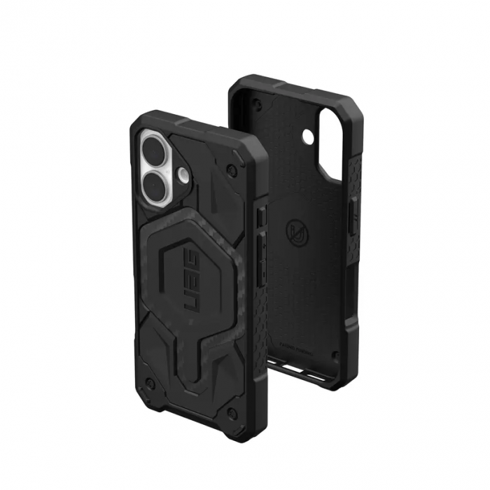 Чохол UAG для iPhone 16, Monarch, Carbon Fiber