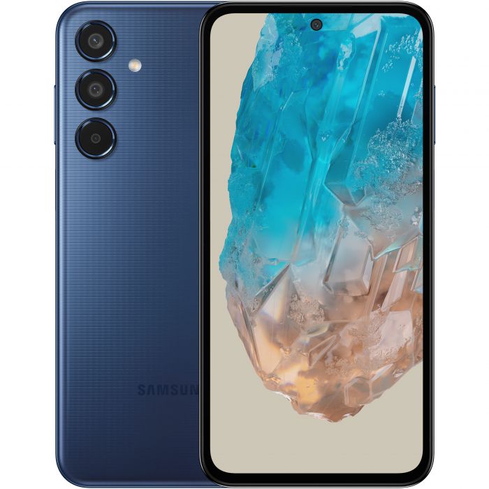 Смартфон Samsung Galaxy M35 5G (M356) 6.6" 6/128ГБ, 2SIM, 6000мА•год, синій темний