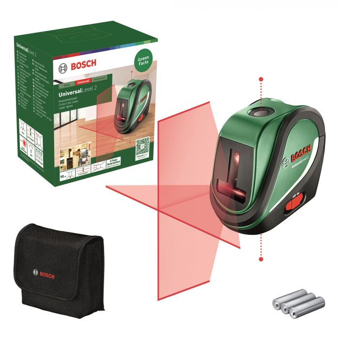 Нівелір лазерний Bosch UniversalLevel2, до 10м, 0.5мм/м, 0.46кг