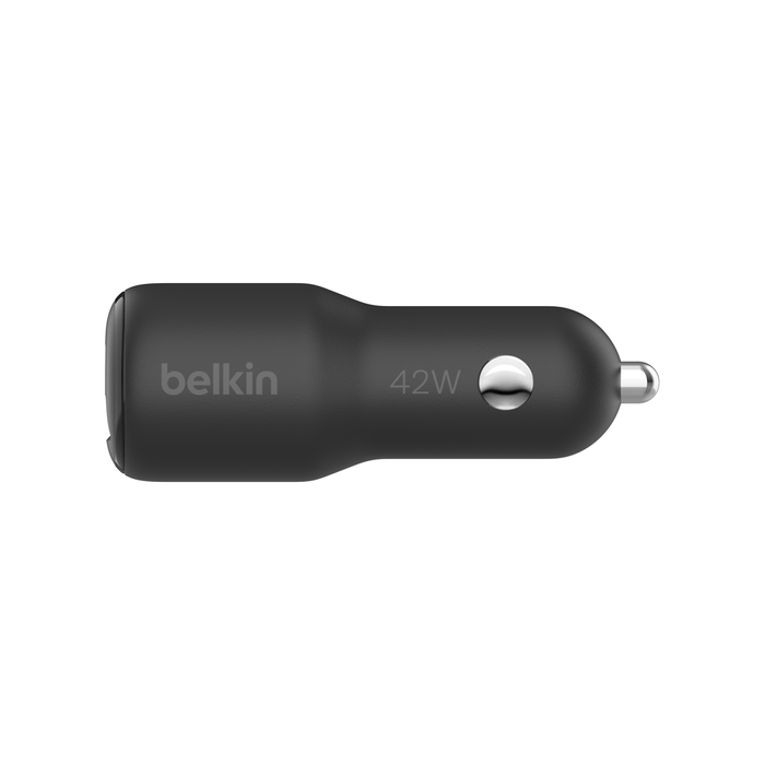 Зарядний пристрій автомобільний Belkin 42Вт USB-A/USB-C PD PPS, чорний