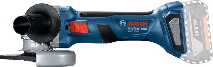 Набір із двох акумуляторних інструментів Bosch 18В шліфмашина кутова GWS180-LI дриль-шурупокрут GSB 18V-50 зарядний пристрій акб 2х4А·год